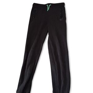 Urban Pipeline Black & Neon Green Joggers - Boys L (14/16)